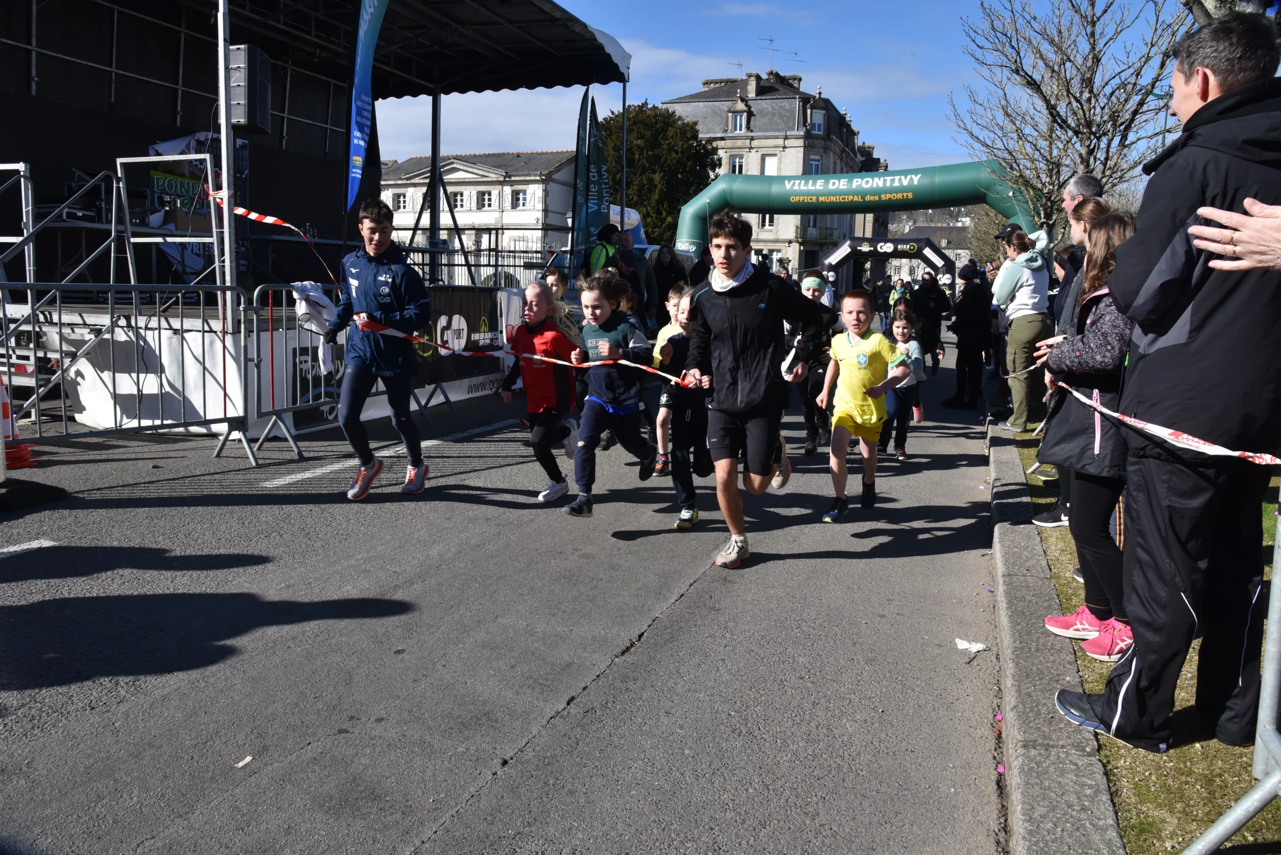 Depart enfants Pondi Urban Trail club Athletisme Pays de Pontivy