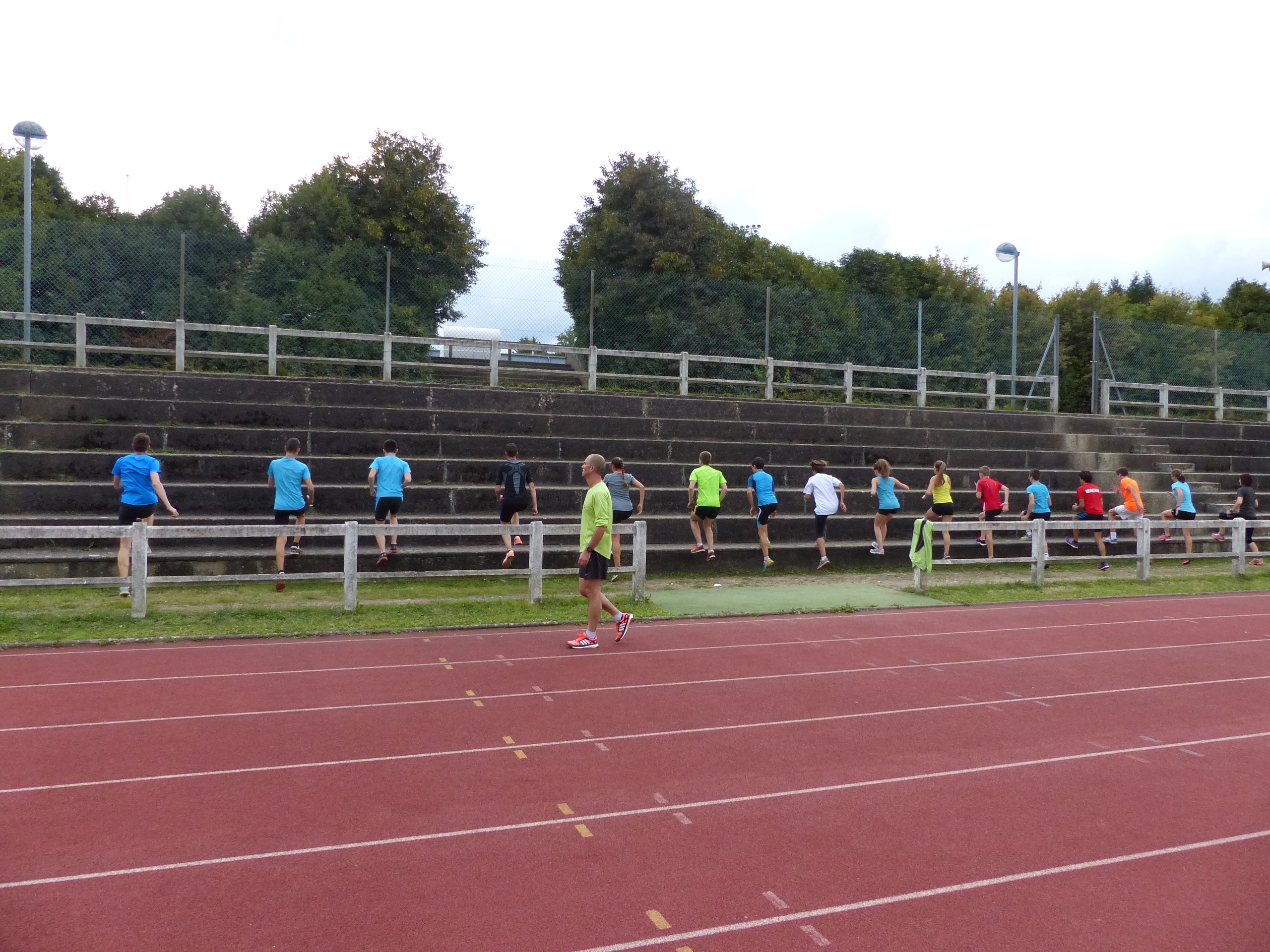 Entrainement collectif club Athletisme Pays de Pontivy