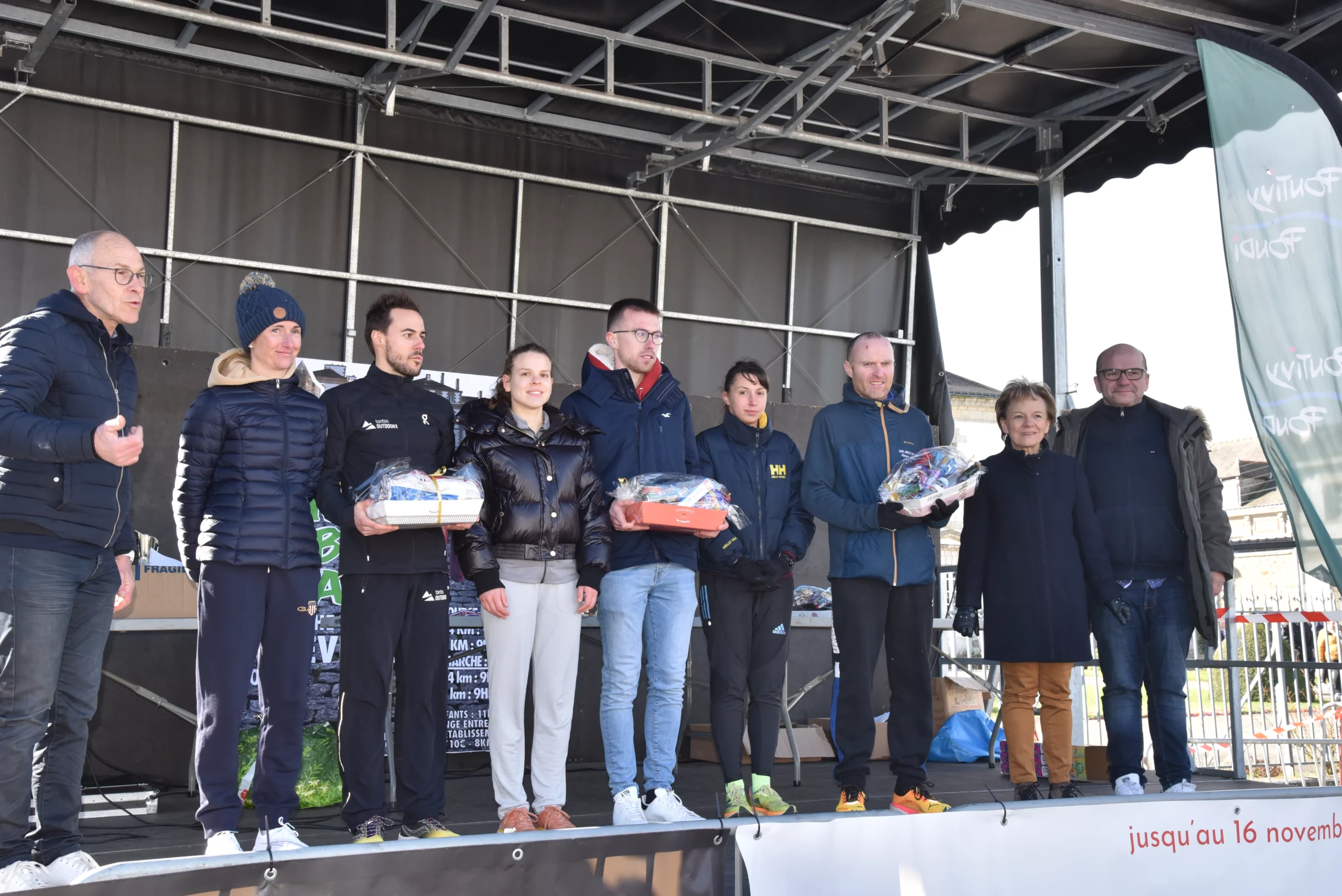 Podium Pondi Urban Trail club Athletisme Pays de Pontivy