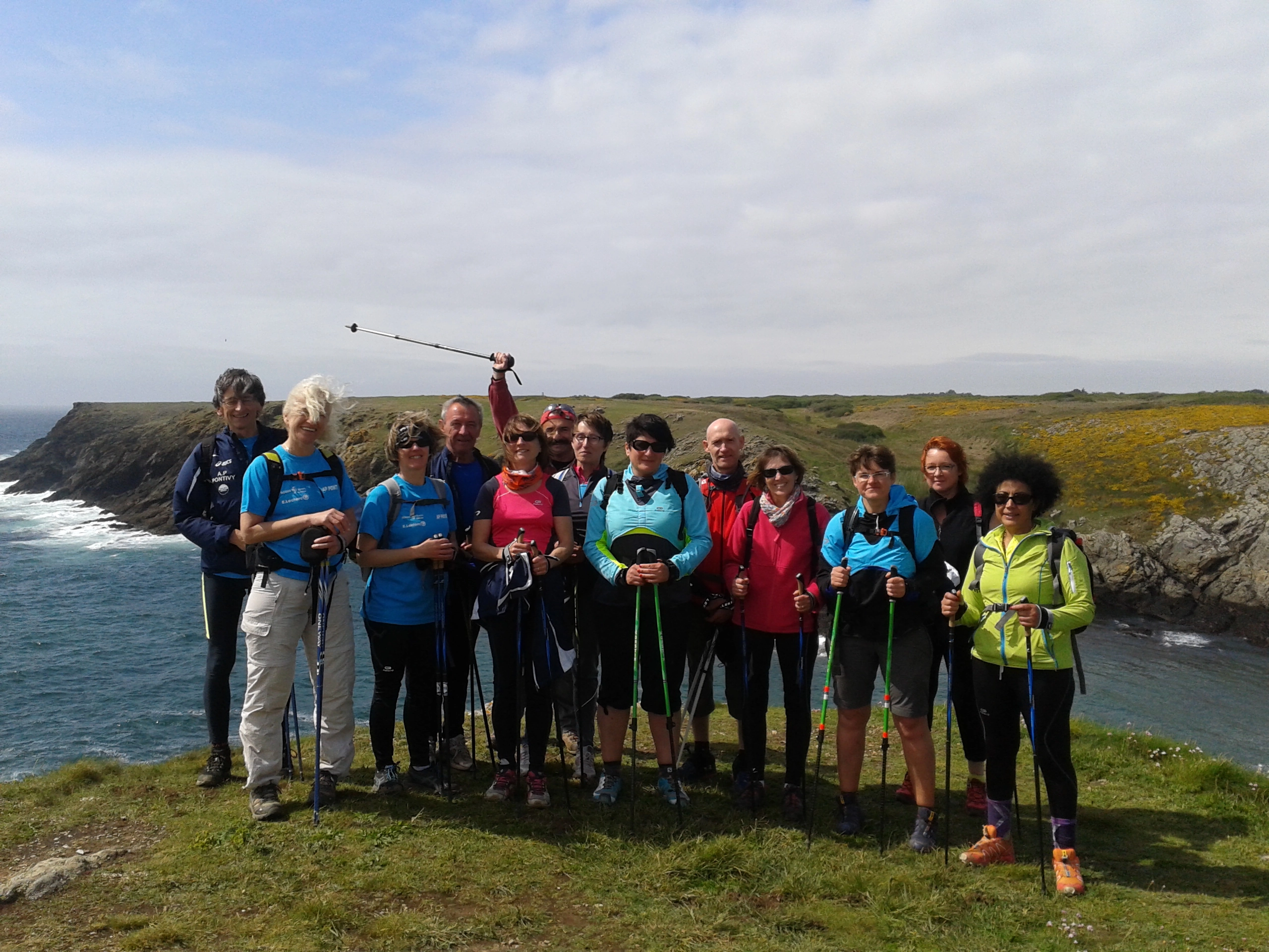 Une sortie marche nordique club Athletisme Pays de Pontivy